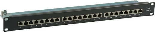 Patch panel EFB STP 24xRJ45 Cat.6, 19" 1U, i zi