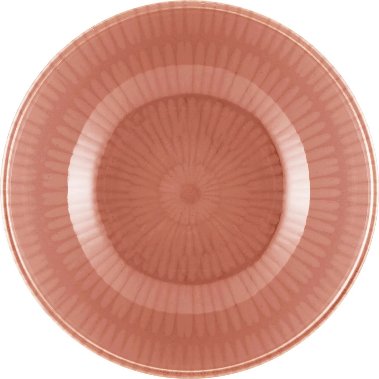 Set pjatash të thella qeramike (6 copë), ngjyrë somon, Hermia, NON0030