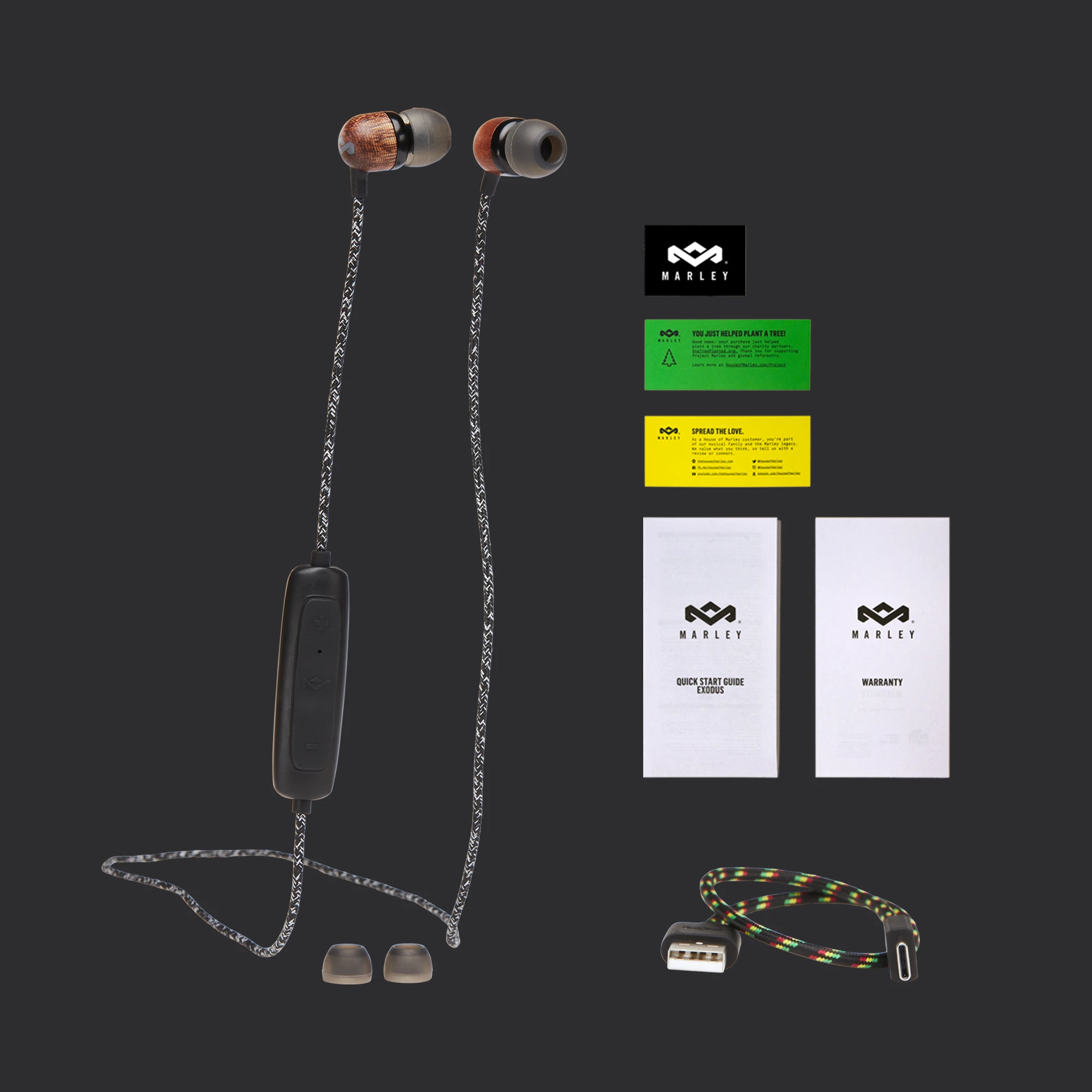 Kufje House of Marley Smile Jamaica Wireless 2, Bluetooth 5.0, 9 orë bateri, IPX4, të zeza
