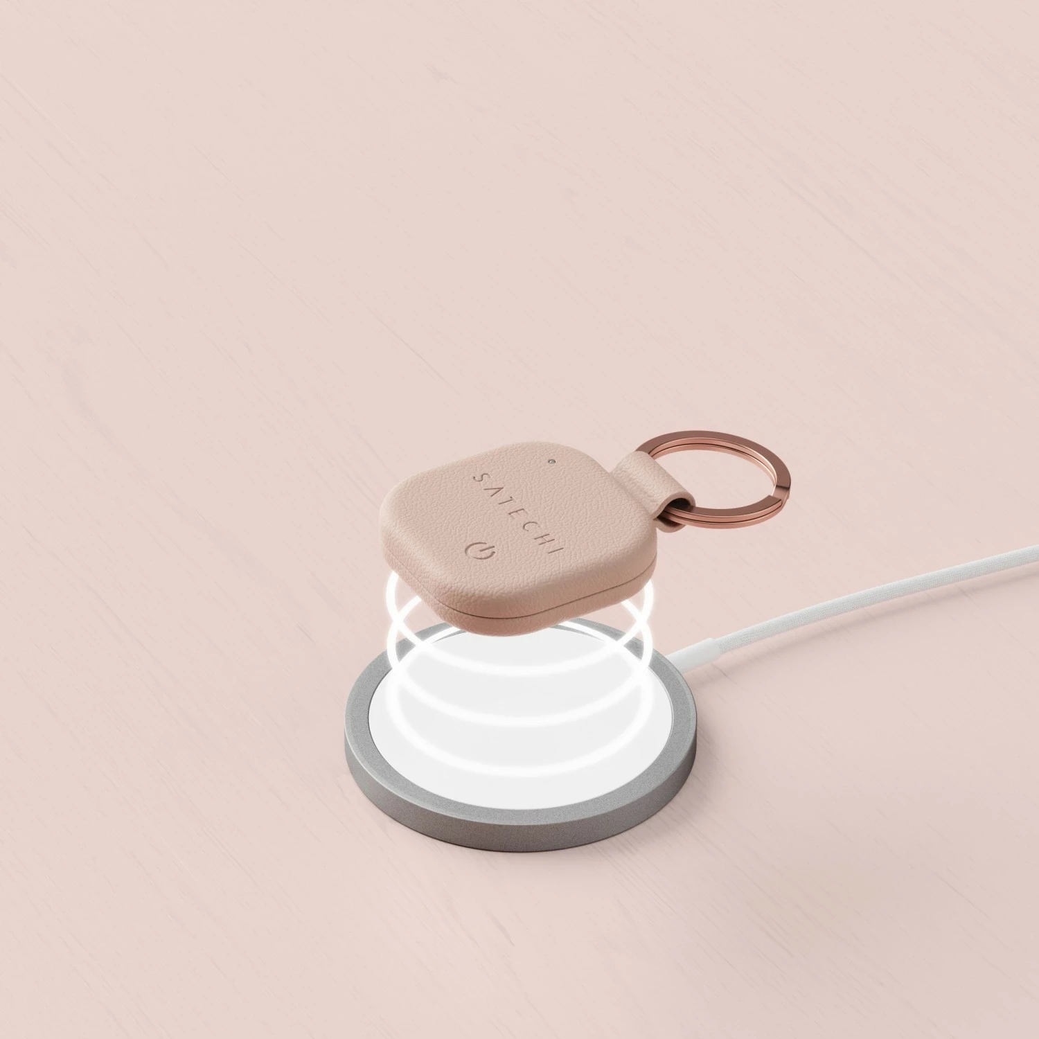 Brelok Satechi FindAll Keychain, locator, rozë