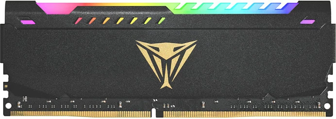 RAM Memorje Patriot Viper Steel RGB, 16GB (2x8GB) DDR4 3600MHz CL20, e zezë
