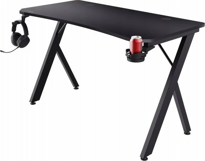 Tavolinë gaming Trust GXT 700 Omnius, e zezë, 120 x 60 cm