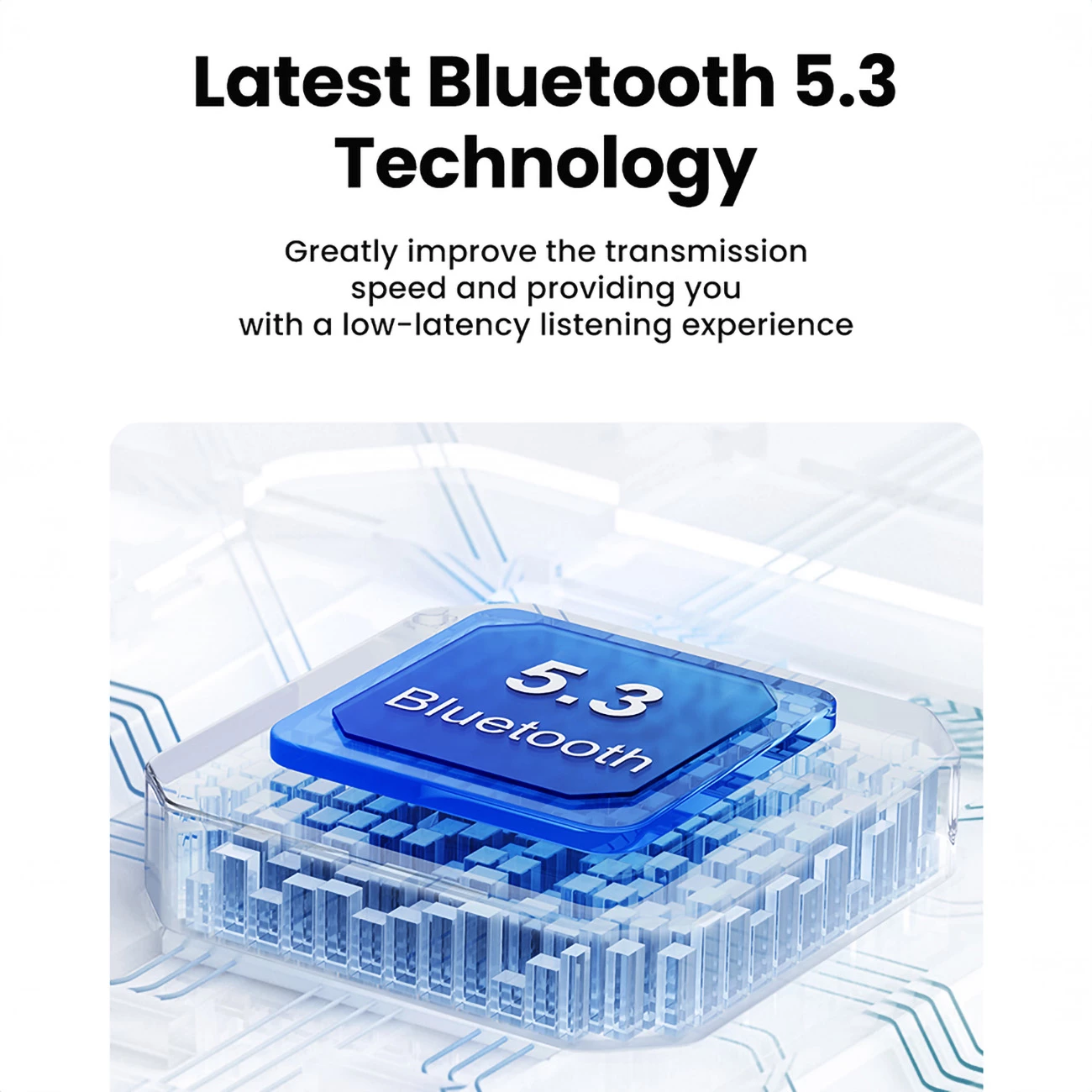 Kufje wireless Ugreen HiTune T6 me ANC, Bluetooth 5.3, 400 mAh, të bardha, me kabllo USB-A në USB-C