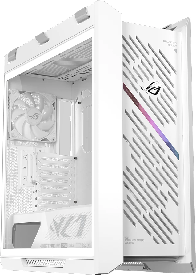Kasë ASUS ROG Strix Helios II GX601S E-ATX Midi Tower, tempered glass, 4x 140mm fans, White