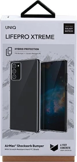 Mbështjellës UNIQ LifePro Xtreme për Samsung Note 20, Transparent