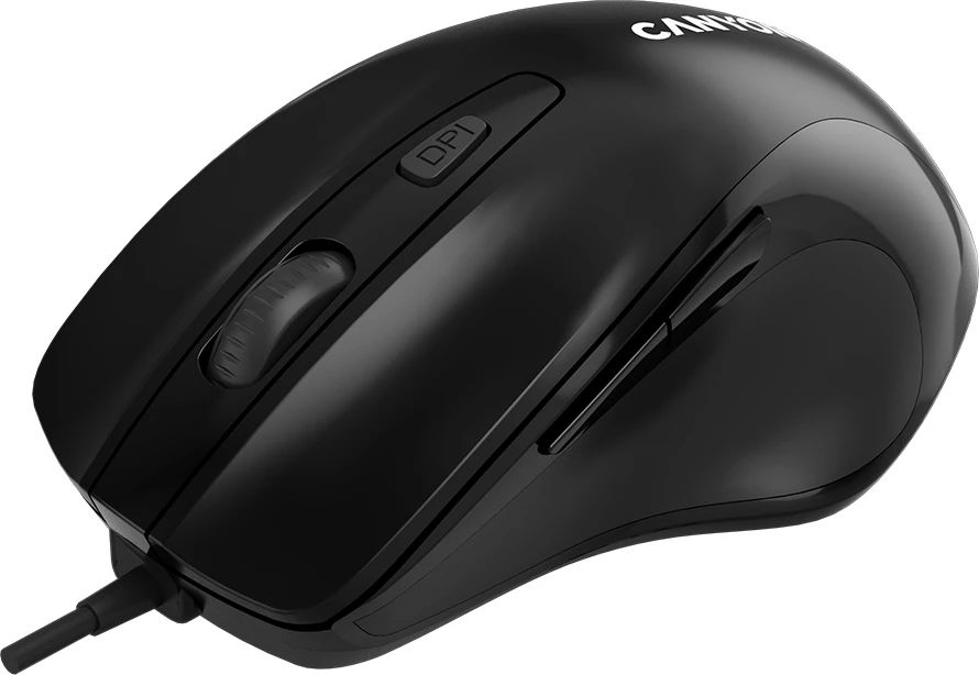 Maus CANYON M-6 me kabllo USB-A 3200 DPI, 6 butona, i zi