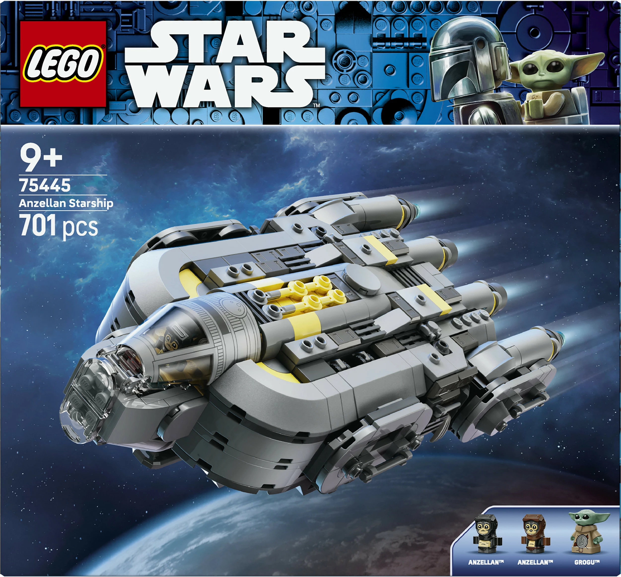 Set ndërtimi LEGO Star Wars 75445 Anzellian Starship, 701 pjesë, shumëngjyrësh