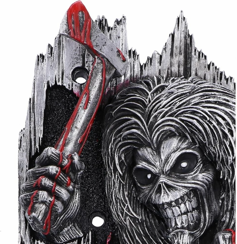Trokitëse dere NEMESIS NOW Iron Maiden Killers, rezinë, e pikturuar me dorë, 21.5 cm, gri/e zezë