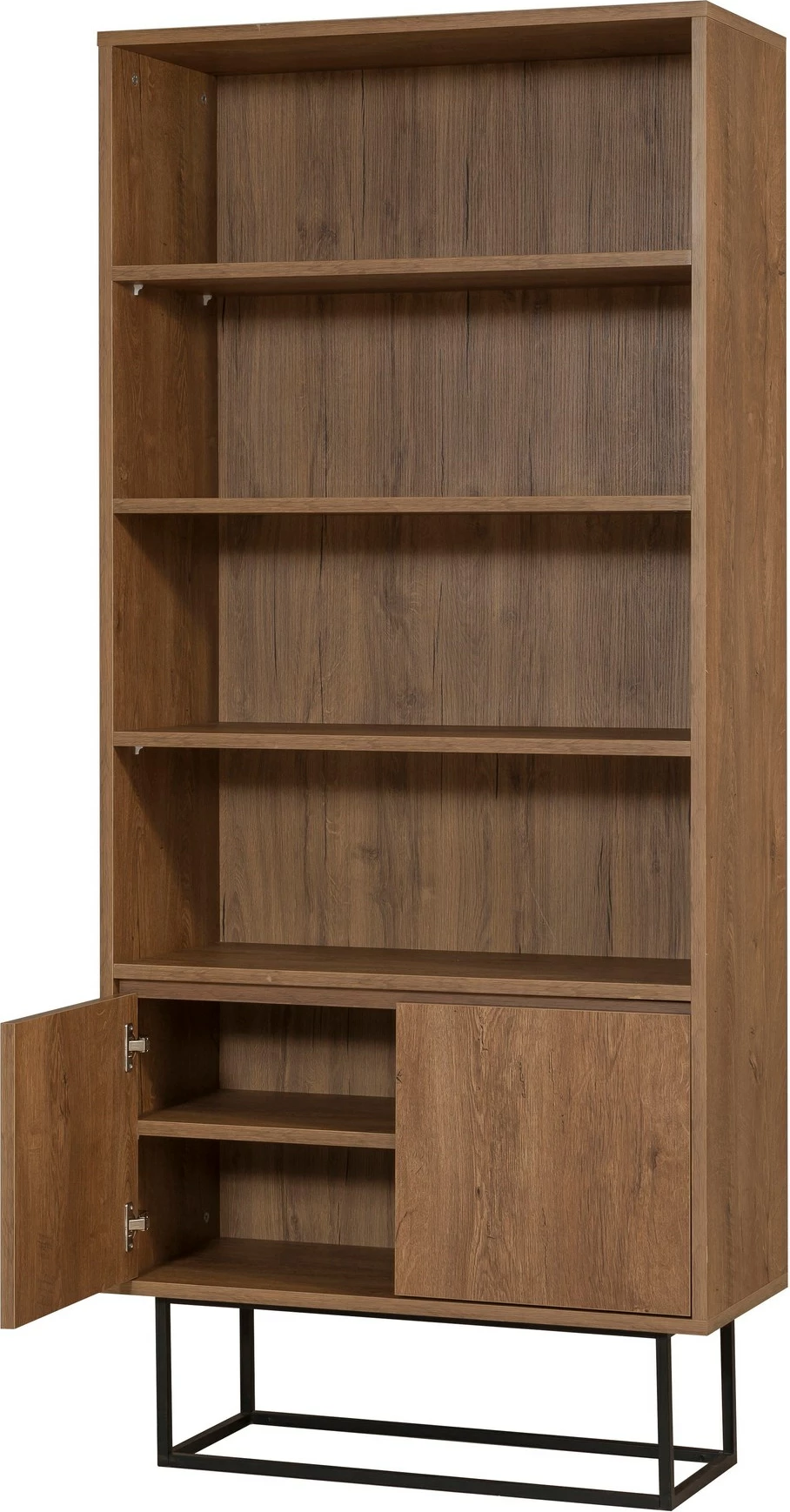 Set mobiljesh për dhomë dite, Skye Decor, Laxus Takım 25, ngjyrë arre dhe e zezë