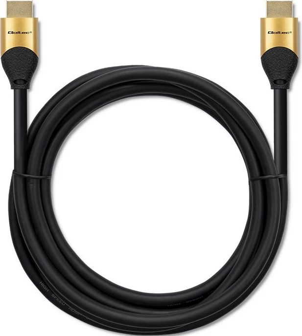 Kabllo HDMI Qoltec 50354, Ultra High Speed 2.1, 1m, 8K, e zezë