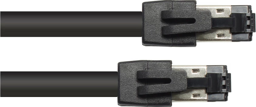 Kabllo rrjeti GoodConnections Cat 8.1 S/FTP LSZH 0.5m 40Gbit/s e zezë