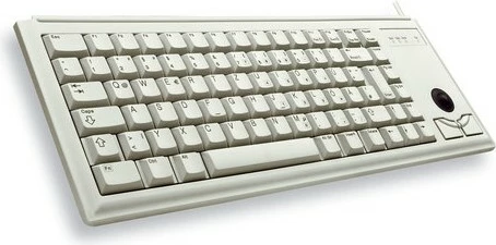 Tastierë Cherry G84-4400, full-size, USB, QWERTY, me trackball, gri
