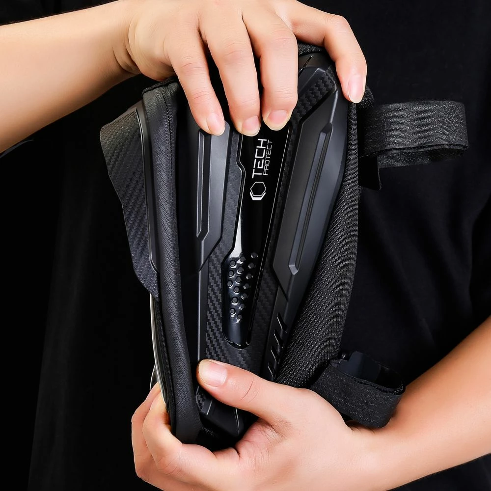 Çantë biçiklete Tech-Protect V2 me hapësirë për telefon, 1.2L, e zezë