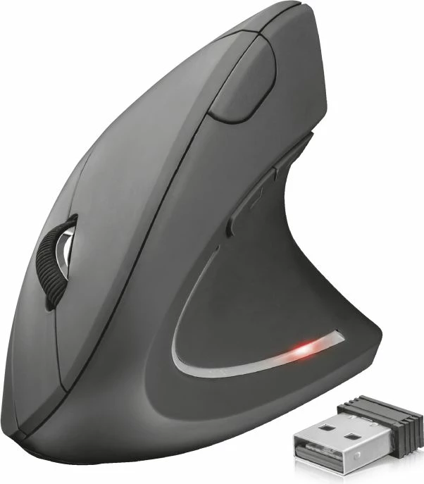 Maus Trust Verto 22879, wireless vertikal 1600 DPI, 6 butona, i zi
