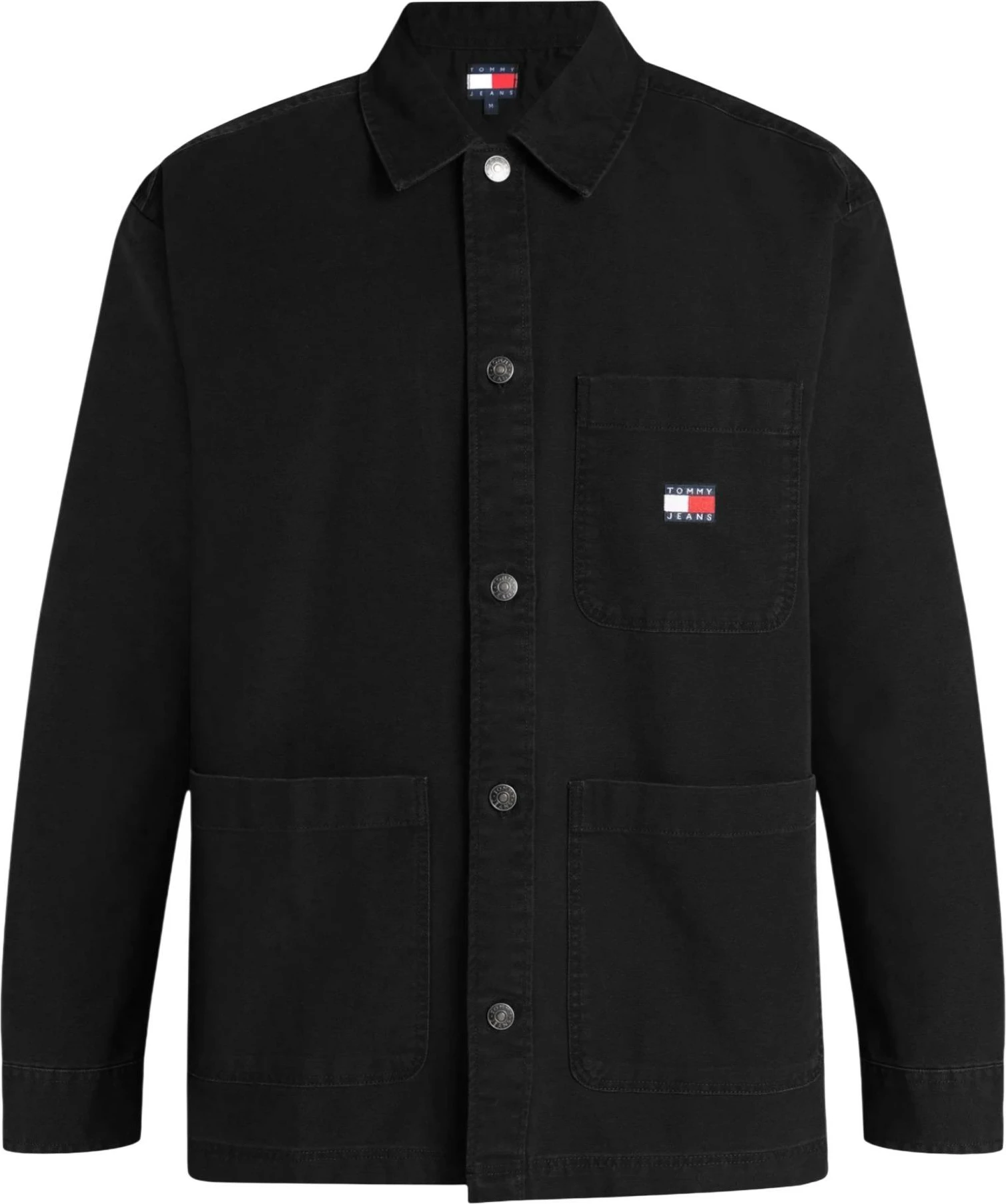 Këmishë për meshkuj Tommy Hilfiger Jeans DM0DM20236, e zezë [Madhësia: M]