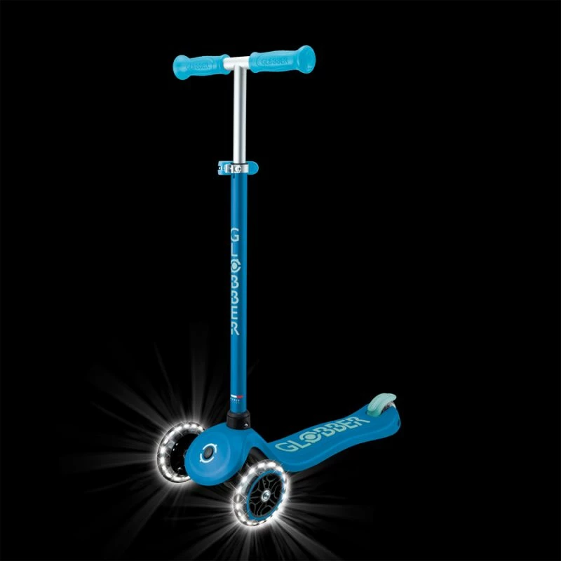 Trotinet për fëmijë Globber PRIMO PLUS GLOW LIGHTS 443-100, petrol blue
