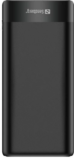 Powerbank Sandberg 420-62 20000 mAh PD 65W + 2x QC 3.0, e zezë, set me kabllo USB-C