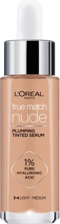 Fondatinë L'Oreal Paris True Match Nude Concentrated Serum in Foundation për femra 3-4 Light Medium, 30ml