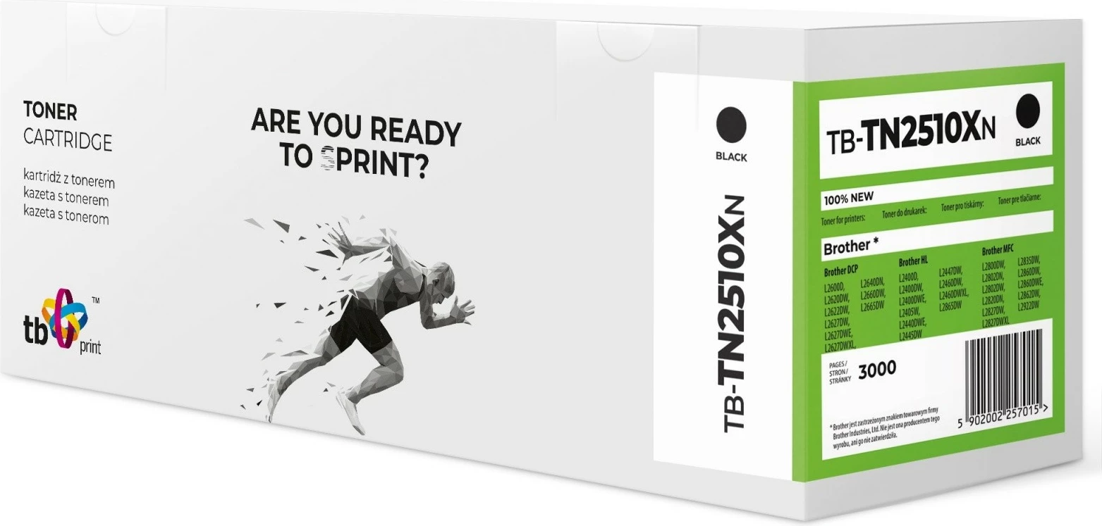 Toner TB Print TB-TN2510XN për Brother, i zi, 3000 faqe