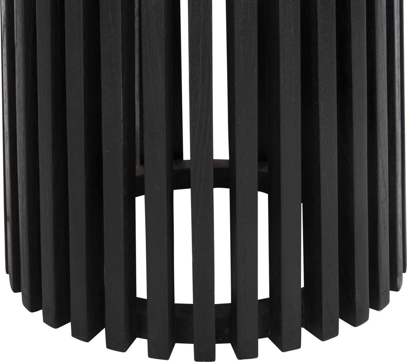 Baza e rrumbullakët për tavolinë FRANTZ FH9459.12, dru Mindi, ngjyrë e zezë, Φ60x74H cm