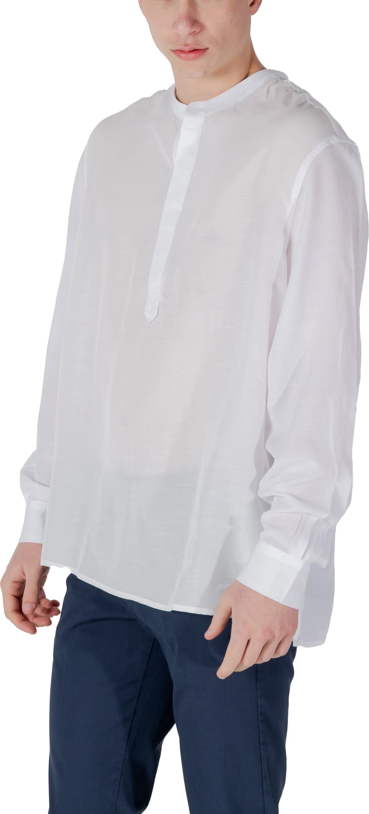Këmishë polo me mëngë të gjata Antony Morato KILIS MMSL00758-FA400094, e bardhë [Madhësia: XXL]