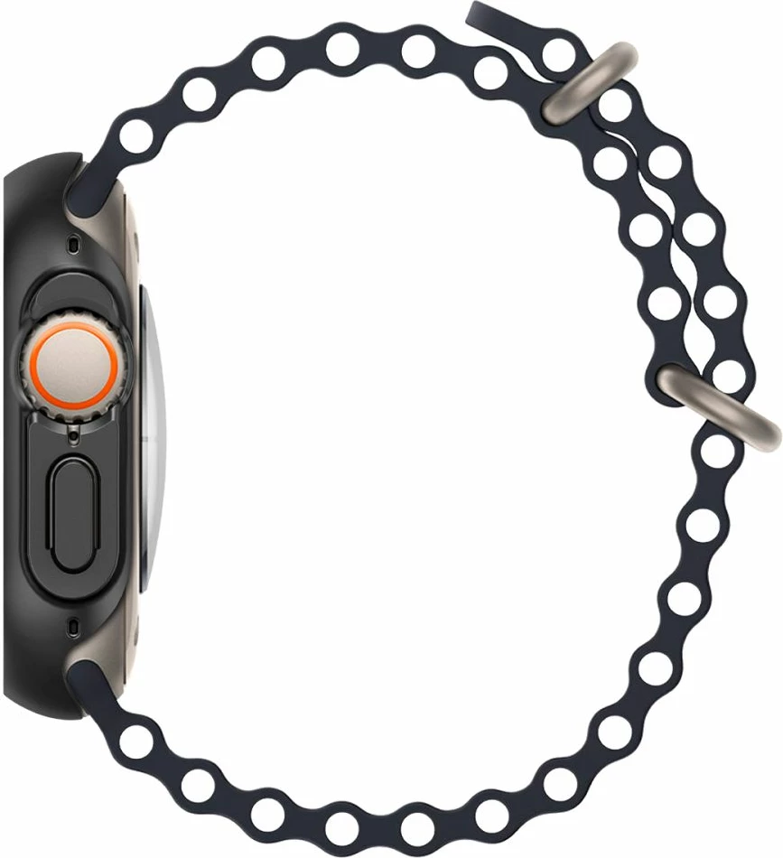 Mbështjellës Spigen Thin Fit për Apple Watch Ultra 49mm, Zi