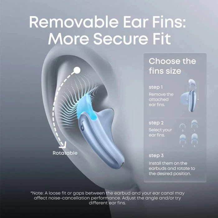 Kufje ANKER Soundcore Liberty Buds (D1200G31) wireless Bluetooth, ANC adaptive 3.0, Hi-Res LDAC, IP55, blu, set me kuti karikimi