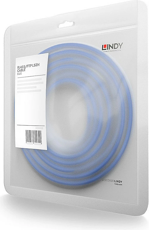 Kabllo rrjeti LINDY 47275 Cat7 S/FTP, RJ45-RJ45, 0.3m, blu
