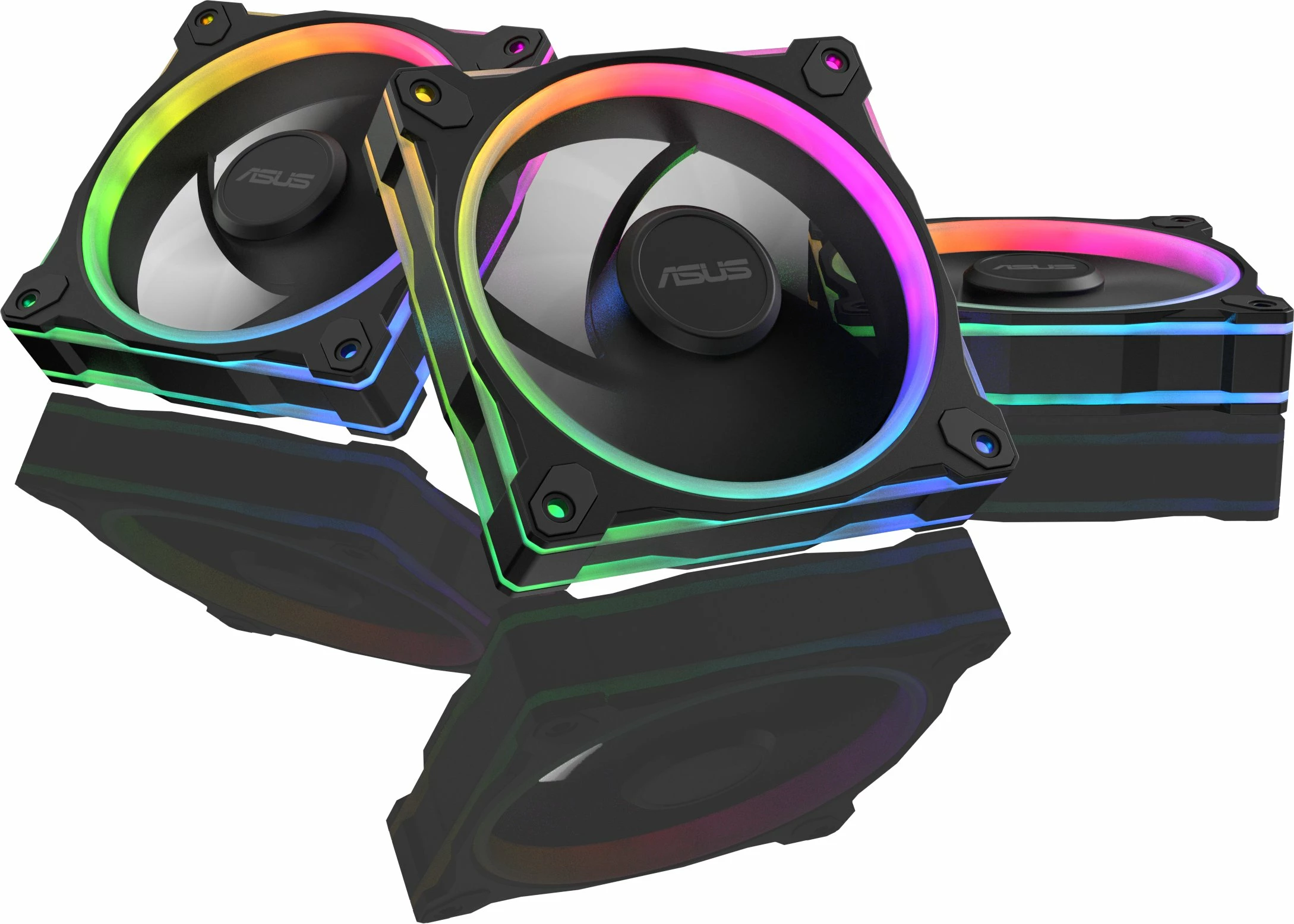 Set ventilatorësh PC Asus Prime MR120 ARGB 120 mm 3-pack, i zi