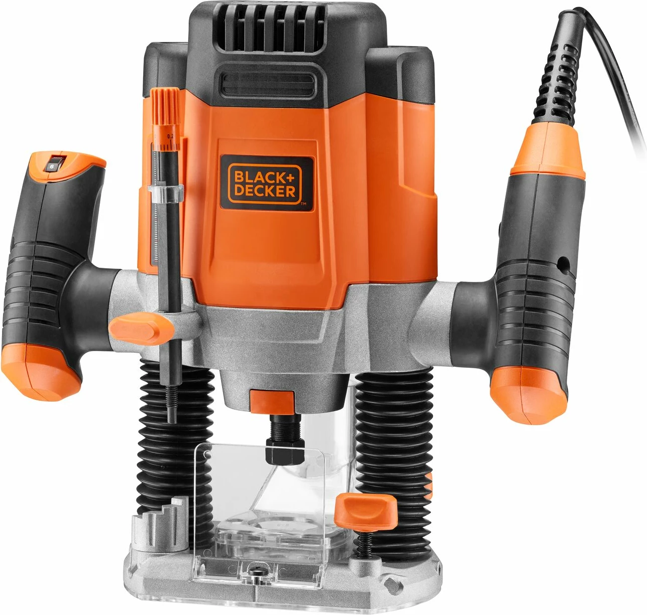 Frezë elektrike Black&Decker KW1200E 1200 W, portokalli/zi