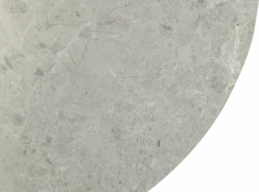 Tavolinë kafeje Caspian, ngjyrë gri me model mermeri latte, 120x60x43cm