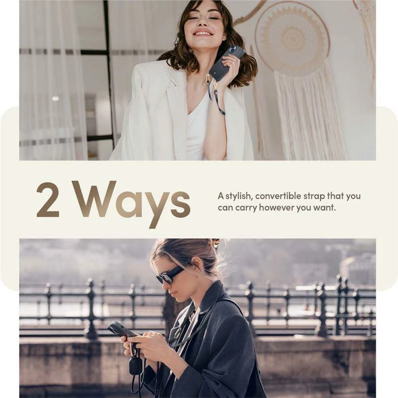 Mbështjellës Spigen Cyrill Classic Charm Mag për iPhone 14 Plus, MagSafe, i zi, me rrip