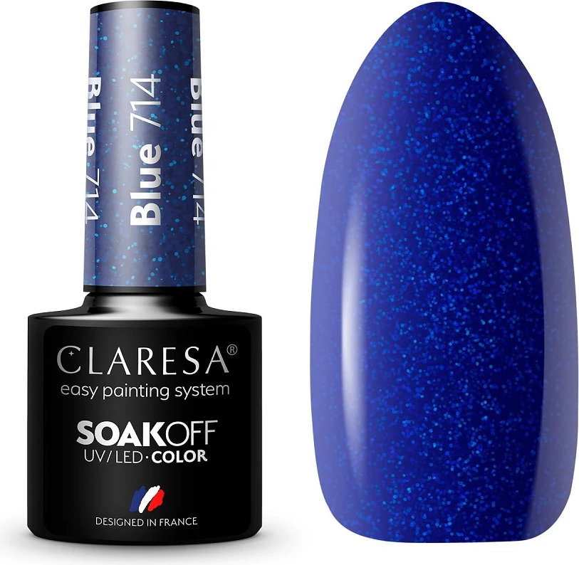 Llak për thonj Claresa 714 për femra blue 5g