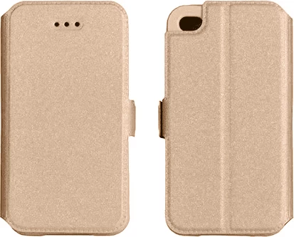 Mbështjellës flip HAVANA Samsung Galaxy A3 2017 A320, me xhep kartele, i artë