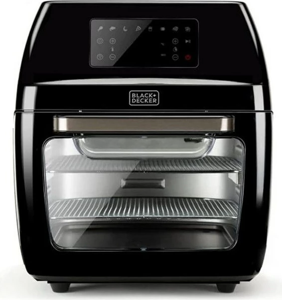 Fritezë me ajër & furrë Black+Decker BXAFO1200E, 1700W, e zezë 