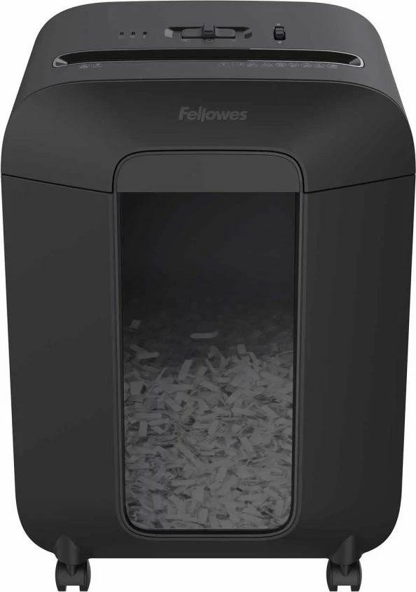 Shredder dokumentesh Fellowes LX85, 12 fletë, P-4, kosh 19 L, i zi