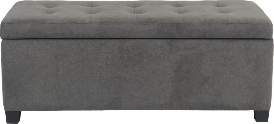 Stool me hapësirë për ruajtje, ngjyrë gri, 102x42x40