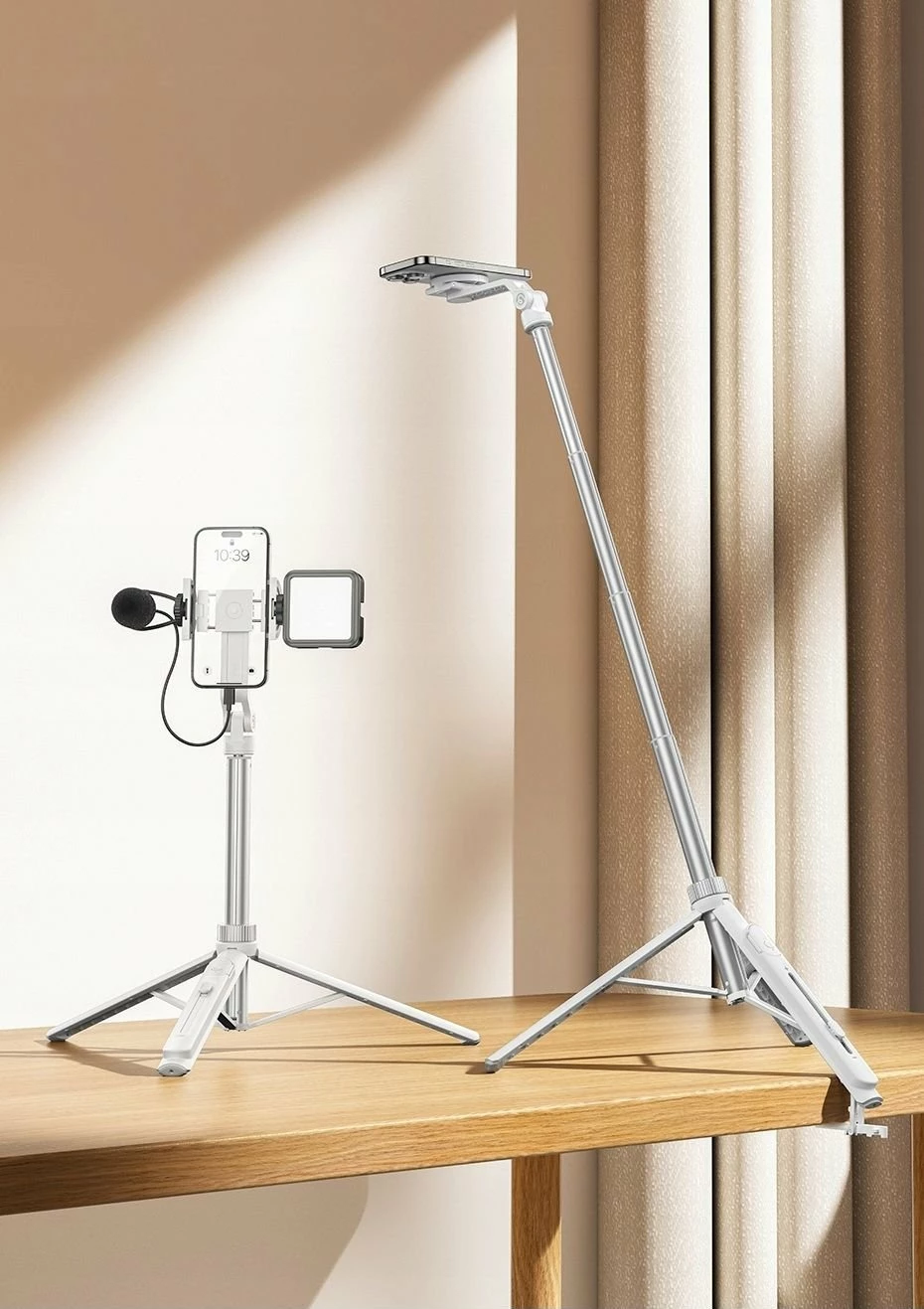Selfie stick tripod Ulanzi TT88 (T111) 1.44 m MagSafe me telekomandë Bluetooth, e bardhë