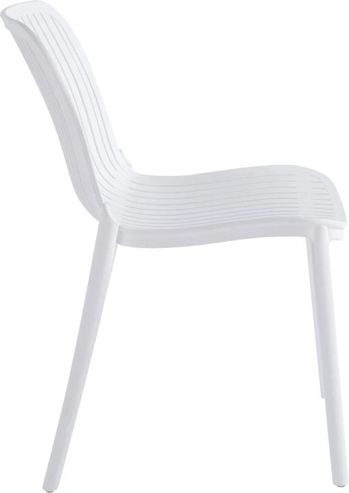 Karrige e grumbullueshme Teragi, polipropilen me mbrojtje UV, e bardhë, 58x43.5x82cm