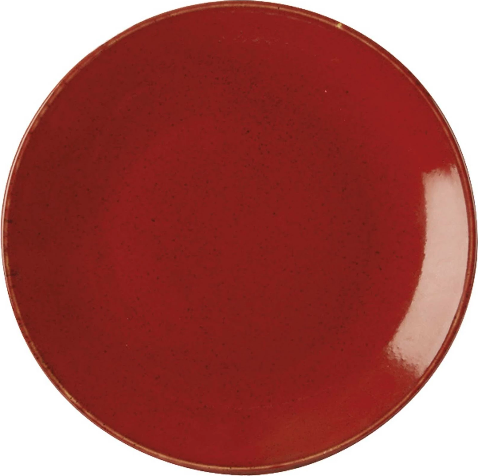 Pjatë e cekët Porland Seasons Magma 280 mm e kuqe, set 6 copë
