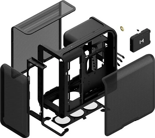 Kasë HYTE X50 Air, ATX Midi Tower, USB-C, e zezë