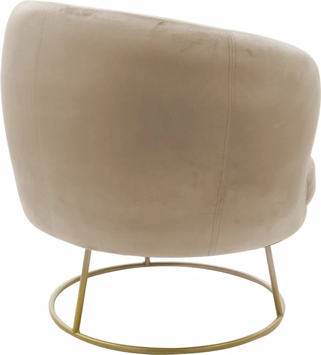 Karrige Rony kadife bezhë 78x75x82cm