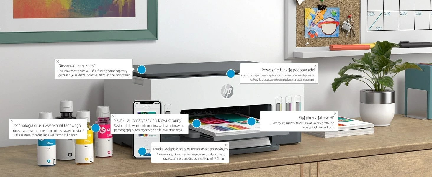 Printer HP Smart Tank 670, All-in-One, Wi-Fi, Ngjyrë