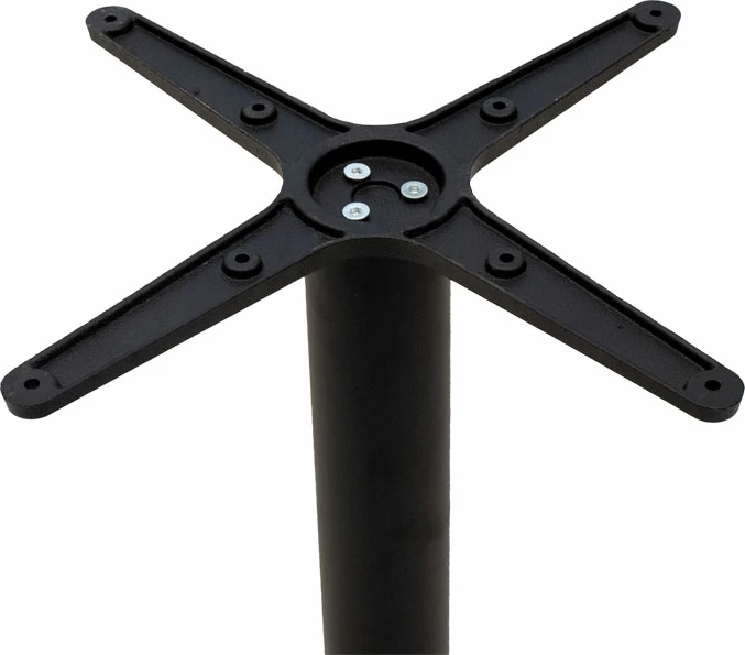 Bazë për tavolinë bar metalike, ngjyrë e zezë, 62x62x108cm