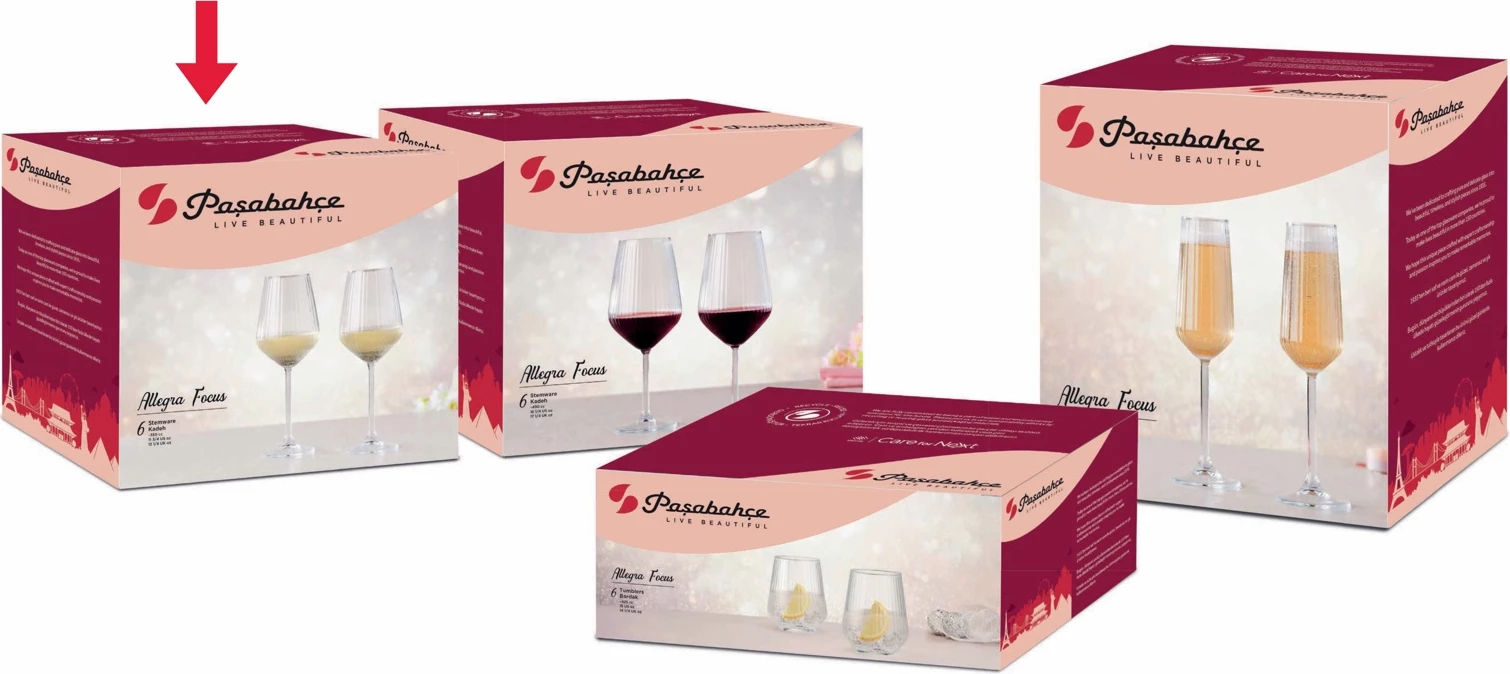  Allegra Focus, set me 6 gota për verë të bardhë, 350 ml