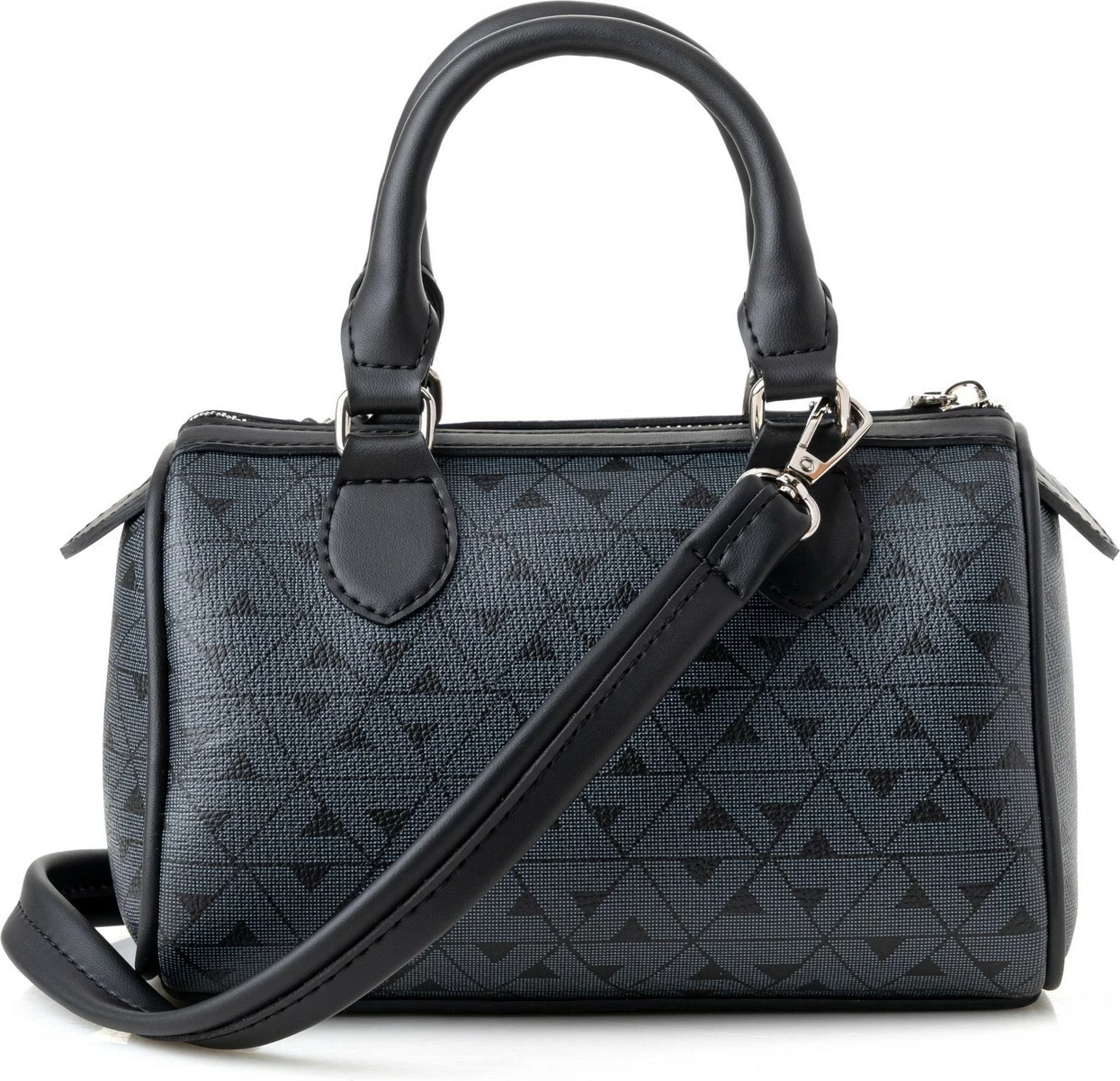 Çantë dore Vince Camuto Rimini, monogram, e zezë, burgundy