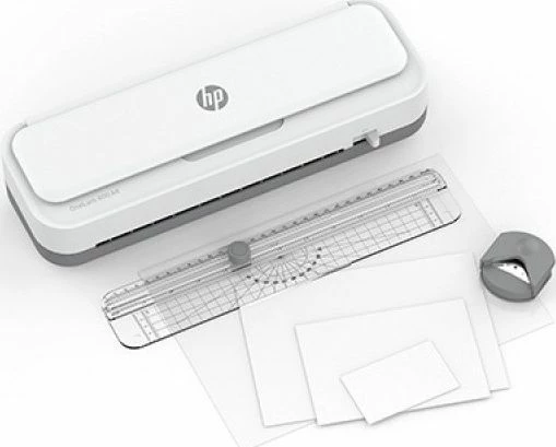Laminator HP OneLam 400 A4 80-125 µm, i bardhë, set 15 folje + prerëse + rrethues qoshe