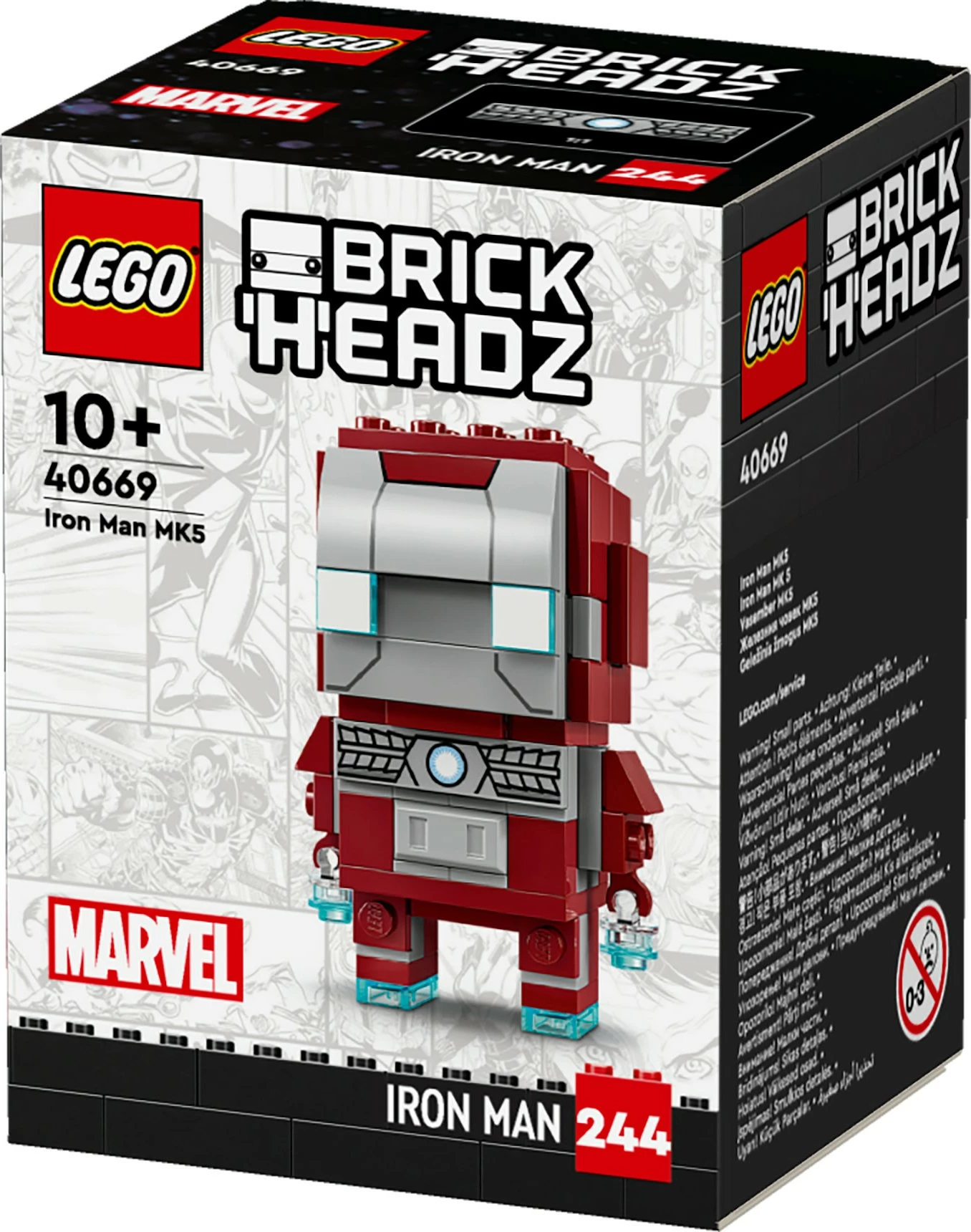 Set ndërtimi LEGO BrickHeadz Iron Man MK5, 101 pjesë, shumëngjyrësh