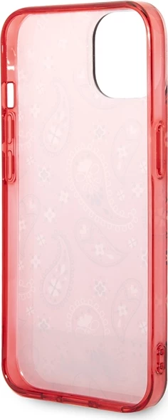 Mbështjellës Guess Bandana Paisley për iPhone 14 Plus 6.7", i kuq, hardcase