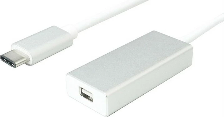 Adapter kabllo VALUE USB-C në Mini DisplayPort, 0.1 m, 4K@60Hz, i bardhë